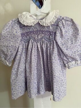 Vintage Polly Flinders Hand Smocked Dress